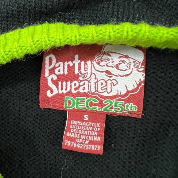 Club Claus Break Dance Ugly Christmas Sweater Mens Small - Picture 5 of 7